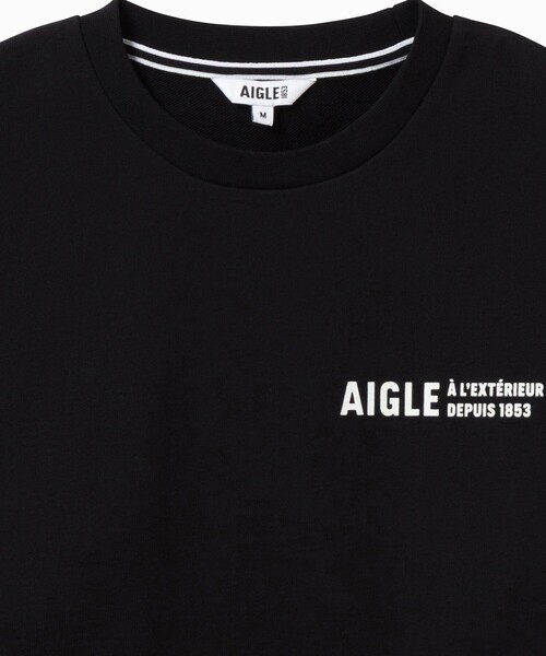 AIGLE（エーグル）の「クルーネックロゴスウェットシャツ（スウェット・メンズ・ブラック/パープル・L/M/S/XL）」の4枚目の写真