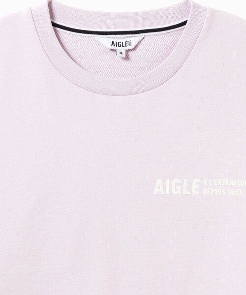 AIGLE（エーグル）の「クルーネックロゴスウェットシャツ（スウェット・メンズ・ブラック/パープル・L/M/S/XL）」の9枚目の写真