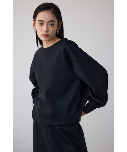 AZUL by moussy(アズールバイマウジー)の「リラックスポンチトップス(スウェット・レディース・ブラック/ライトベージュ/ライトグレー・FREE)」の5枚目の写真