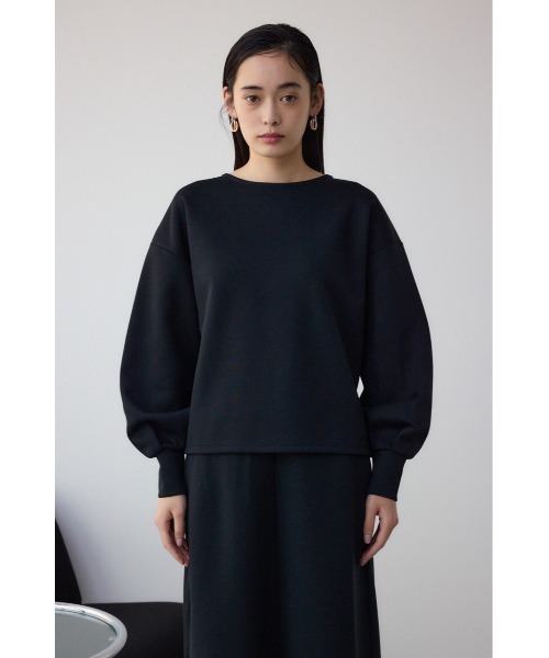 AZUL by moussy(アズールバイマウジー)の「リラックスポンチトップス(スウェット・レディース・ブラック/ライトベージュ/ライトグレー・FREE)」の7枚目の写真