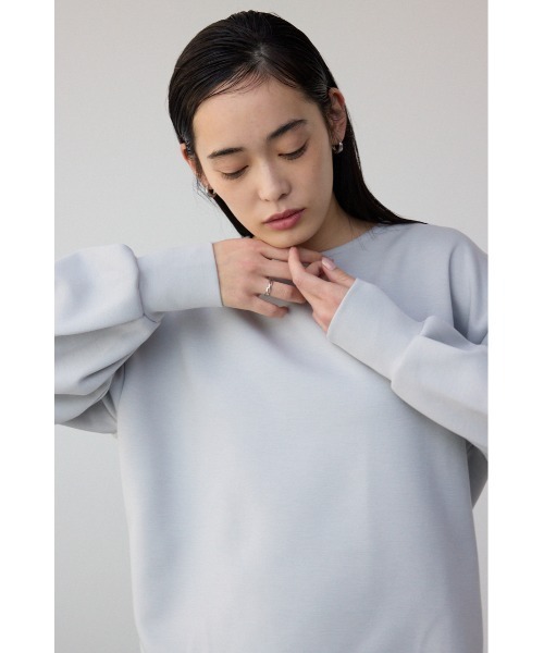 AZUL by moussy(アズールバイマウジー)の「リラックスポンチトップス(スウェット・レディース・ブラック/ライトベージュ/ライトグレー・FREE)」の13枚目の写真