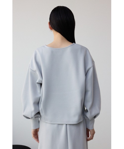 AZUL by moussy(アズールバイマウジー)の「リラックスポンチトップス(スウェット・レディース・ブラック/ライトベージュ/ライトグレー・FREE)」の18枚目の写真