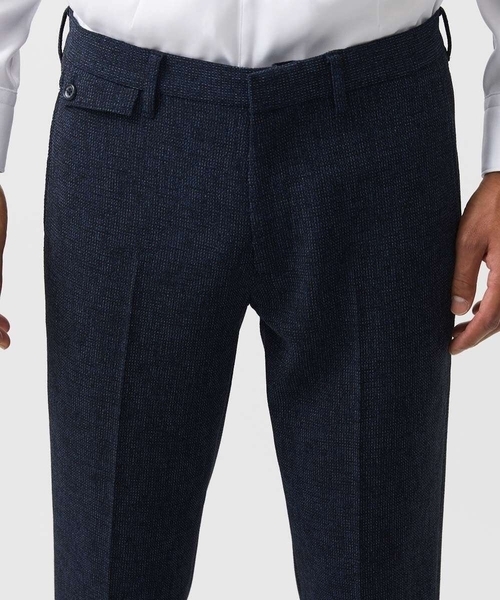 MICHEL KLEIN HOMME (ミッシェルクランオム)の「メッシュ調スラックスパンツ セットアップ(スラックス・メンズ・ネイビー/ダークグレー・MEDIUM/LARGE/X-LARGE)」の8枚目の写真
