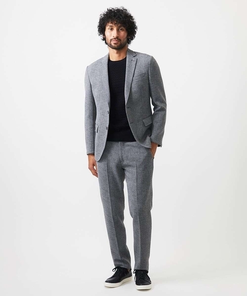 MICHEL KLEIN HOMME (ミッシェルクランオム)の「メッシュ調スラックスパンツ セットアップ(スラックス・メンズ・ネイビー/ダークグレー・MEDIUM/LARGE/X-LARGE)」の14枚目の写真