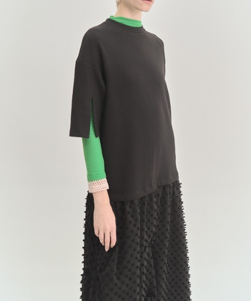 Muel Chic(ミュエルシック)の「Fond OP フォンドワンピース(ワンピース・レディース・グレー×ホワイト/ブラック/オフホワイト・FREE)」の12枚目の写真