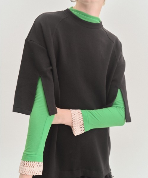 Muel Chic(ミュエルシック)の「Fond OP フォンドワンピース(ワンピース・レディース・グレー×ホワイト/ブラック/オフホワイト・FREE)」の10枚目の写真