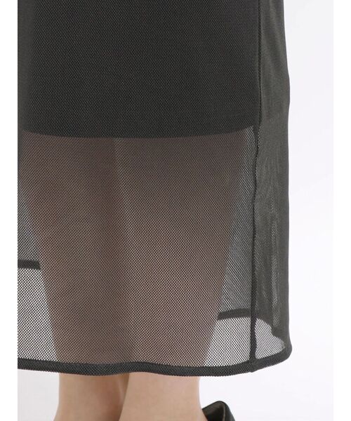 セール】ソフトメッシュフレアスリーブワンピース（ワンピース