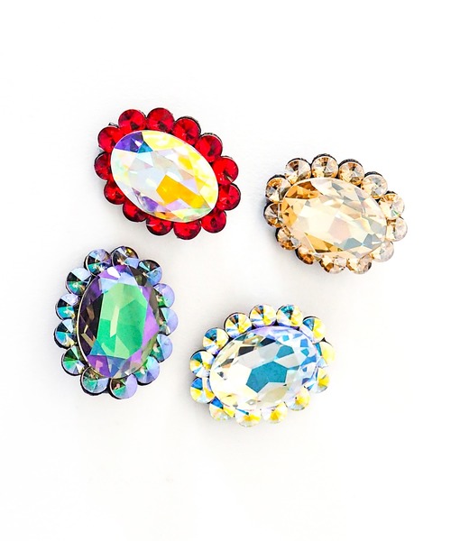 Casselini(キャセリーニ)の「Casselini(キャセリーニ)ビッグビジューヘアクリップ(ネックレス・レディース・クリア/レッド/ゴールド/ブラック・FREE)」の8枚目の写真