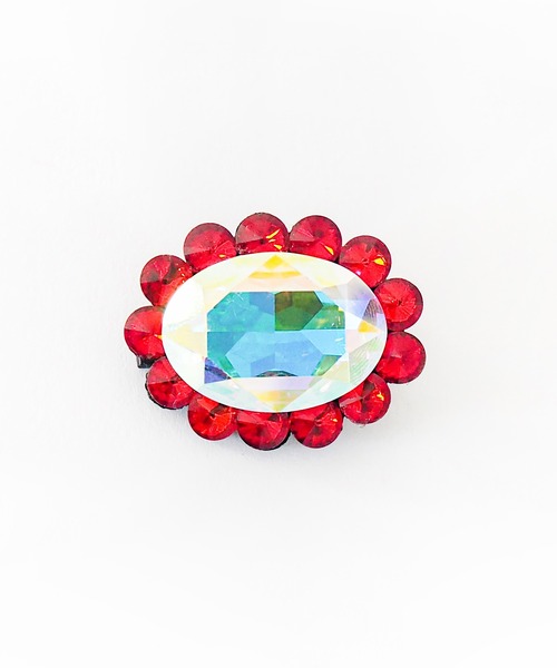 Casselini(キャセリーニ)の「Casselini(キャセリーニ)ビッグビジューヘアクリップ(ネックレス・レディース・クリア/レッド/ゴールド/ブラック・FREE)」の9枚目の写真