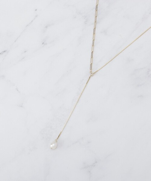 UNTITLED（アンタイトル）の「淡水パールトップYネックレス（ネックレス・レディース・ゴールド/シルバー・99）」の6枚目の写真