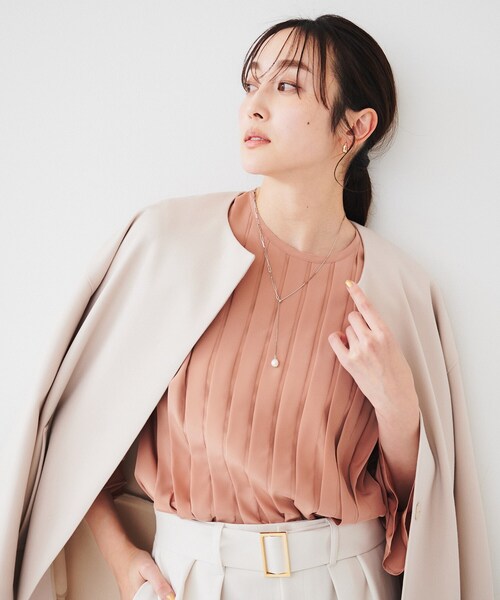 UNTITLED（アンタイトル）の「淡水パールトップYネックレス（ネックレス・レディース・ゴールド/シルバー・99）」の4枚目の写真