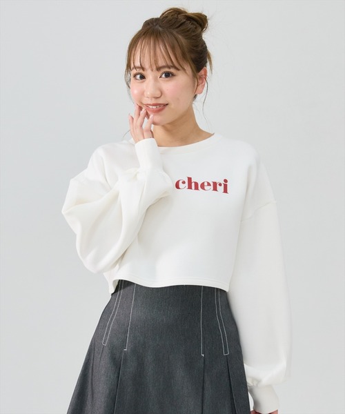 REDYAZEL(レディアゼル)の「mon cheriロゴトップス(Tシャツ/カットソー・レディース・ピンク/オフホワイト/ブルー・FREE)」の6枚目の写真