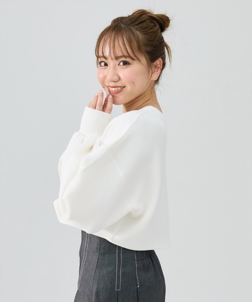 REDYAZEL(レディアゼル)の「mon cheriロゴトップス(Tシャツ/カットソー・レディース・ピンク/オフホワイト/ブルー・FREE)」の8枚目の写真
