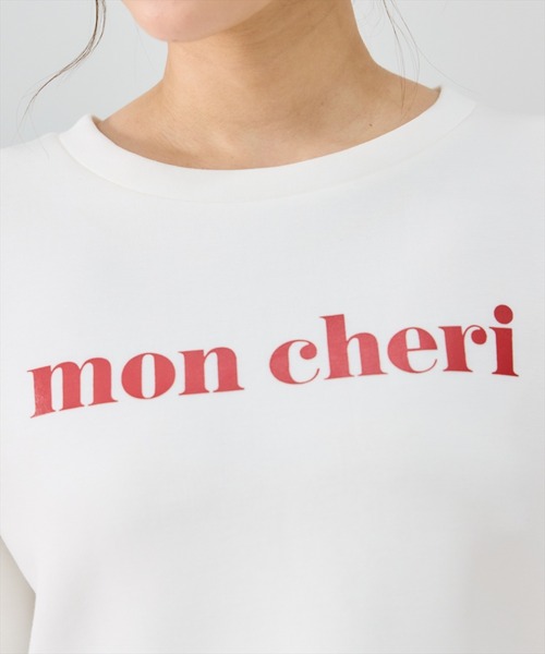 REDYAZEL(レディアゼル)の「mon cheriロゴトップス(Tシャツ/カットソー・レディース・ピンク/オフホワイト/ブルー・FREE)」の11枚目の写真