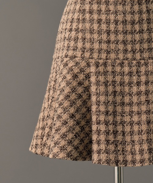 emiriawiz(エミリアウィズ)の「Tweed Fantaisie Dress(ワンピース・レディース・ブルーグレー/ブラウン・SMALL/MEDIUM)」の6枚目の写真