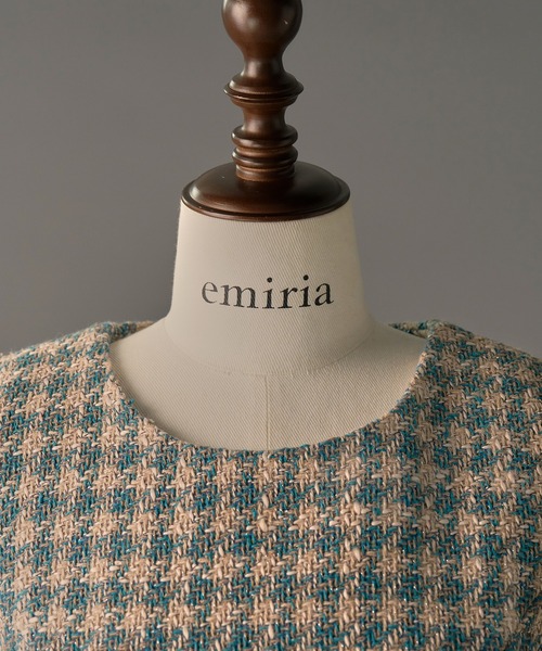 emiriawiz(エミリアウィズ)の「Tweed Fantaisie Dress(ワンピース・レディース・ブルーグレー/ブラウン・SMALL/MEDIUM)」の19枚目の写真