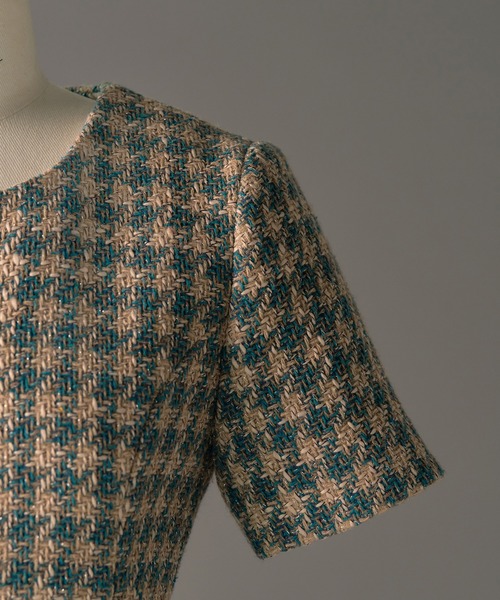 emiriawiz(エミリアウィズ)の「Tweed Fantaisie Dress(ワンピース・レディース・ブルーグレー/ブラウン・SMALL/MEDIUM)」の20枚目の写真