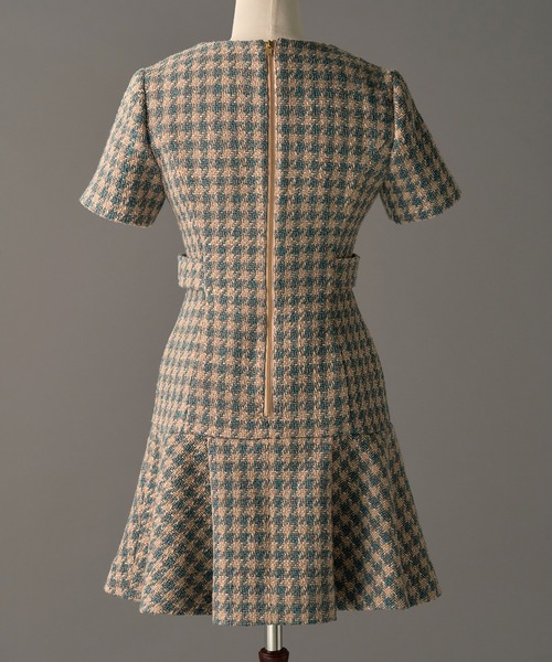 emiriawiz(エミリアウィズ)の「Tweed Fantaisie Dress(ワンピース・レディース・ブルーグレー/ブラウン・SMALL/MEDIUM)」の13枚目の写真