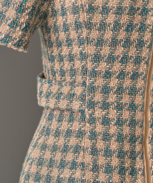 emiriawiz(エミリアウィズ)の「Tweed Fantaisie Dress(ワンピース・レディース・ブルーグレー/ブラウン・SMALL/MEDIUM)」の11枚目の写真