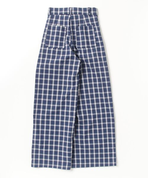 Dream garden（ドリームガーデン）の「チェック柄ワイドシルエット タックパンツ（その他パンツ・レディース・ネイビー・M/2XL/XL/S/L）」の2枚目の写真