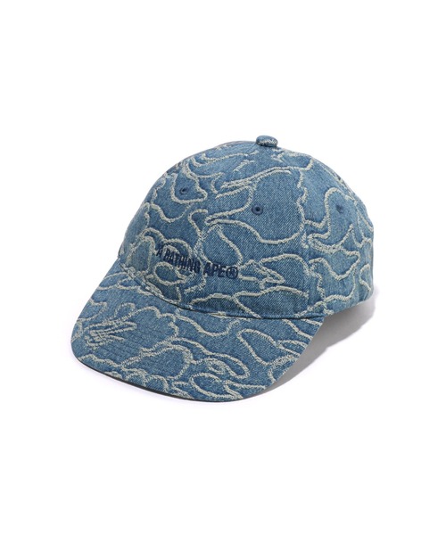 激安店舗 LINE CAMO JACQUARD MULTI LOGO DENIM CAP（キャップ）｜A 帽子