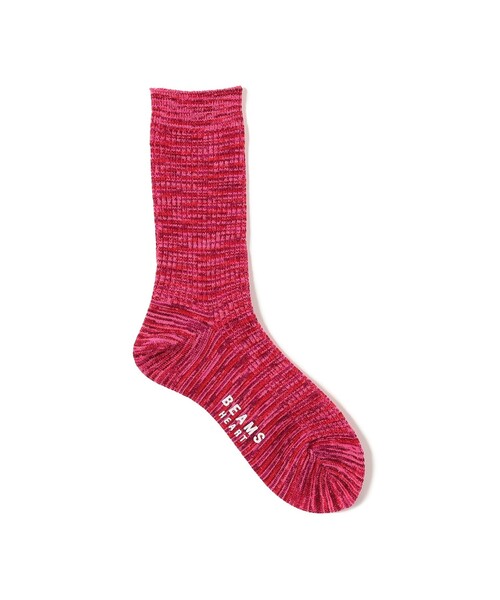 BEAMS HEART(ビームスハート)の「スプラッシュミックス ソックス(ソックス/靴下・レディース・ピンク/グリーン・ONE SIZE)」の1枚目の写真