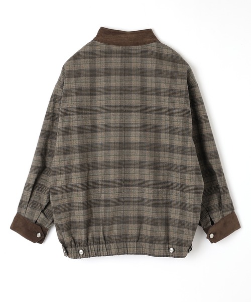 M DOLLY(エムドリー)の「check stand collar jacket/チェックスタンドカラージャケット(ブルゾン・レディース・オリーブ・S/M)」の11枚目の写真