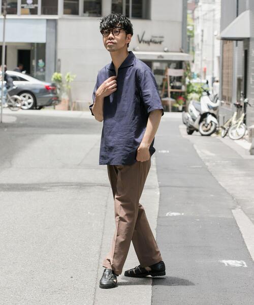 URBAN RESEARCH ROSSO MEN（アーバンリサーチロッソメン）の「『WEB限定』『セットアップ対応/XLサイズ』シアサッカーリラックステーパードパンツ（その他パンツ・メンズ・ブラック/モカ/ネイビー・X-LARGE/LARGE/MEDIUM）」の9枚目の写真