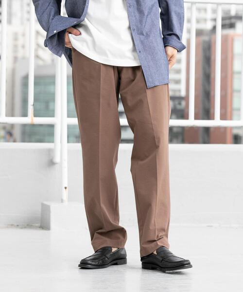 URBAN RESEARCH ROSSO MEN（アーバンリサーチロッソメン）の「『WEB限定』『セットアップ対応/XLサイズ』シアサッカーリラックステーパードパンツ（その他パンツ・メンズ・ブラック/モカ/ネイビー・X-LARGE/LARGE/MEDIUM）」の13枚目の写真