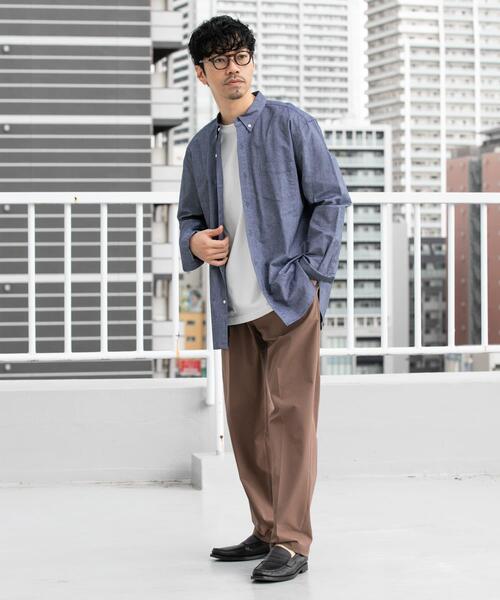 URBAN RESEARCH ROSSO MEN（アーバンリサーチロッソメン）の「『WEB限定』『セットアップ対応/XLサイズ』シアサッカーリラックステーパードパンツ（その他パンツ・メンズ・ブラック/モカ/ネイビー・X-LARGE/LARGE/MEDIUM）」の16枚目の写真