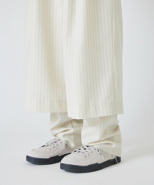 DIET BUTCHER（ダイエットブッチャー）の「DIET BUTCHER/ダイエットブッチャー Layered pants パンツ（その他パンツ・メンズ・ブラック/オフホワイト・3/1/2）」の3枚目の写真