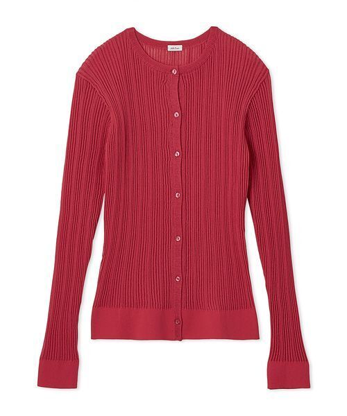 Mila Owen（ミラオーウェン）の「シアーリブアンサンブルニットカーディガン（カーディガン/ボレロ・レディース・ホワイト/ブラック/ピンク・1/0）」の3枚目の写真