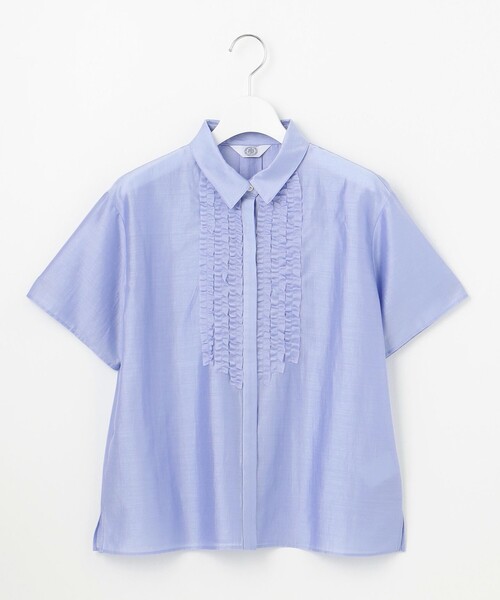 J.PRESS(ジェイプレス)の「【洗える】フリルジャージー ブラウスライク カットソー(Tシャツ/カットソー・レディース・ピンク系/サックスブルー系/ベージュ系・T13/T15)」の12枚目の写真