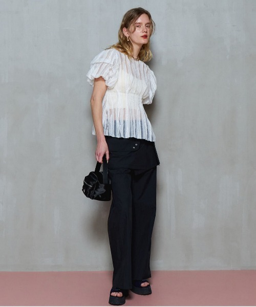 Tech Skirt Layered Pants/テックスカートパンツ【MAISON