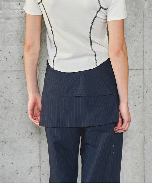 MASIONSPECIAL メゾンスペシャル スカートパンツ Tech Skirt Layered Pants/テックスカートパンツ【MAISON