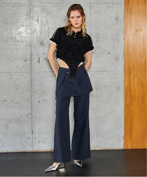 MAISON SPECIAL(メゾンスペシャル)｜Tech Skirt Layered Pants