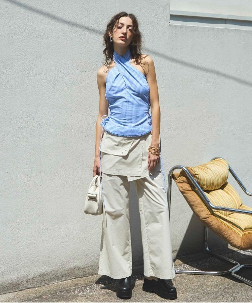 Tech Skirt Layered Pants/テックスカートパンツ【MAISON SPECIAL