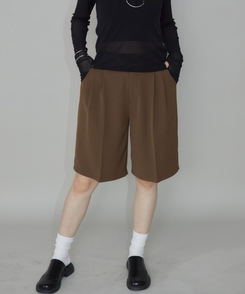 Aunt Marie's(アントマリーズ)の「ツータックハーフパンツ(その他パンツ・レディース・ブラック/グレー/ブラウン・FREE)」の16枚目の写真