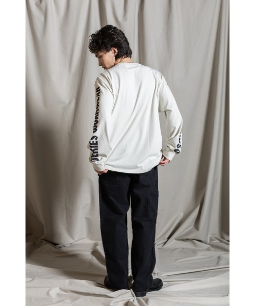 Harley-Davidson(ハーレーダビッドソン)の「Dickies(R) x H-D(R)ヘビーウェイトLSイーグルTシャツ(Tシャツ/カットソー・メンズ・ホワイト系その他・S/M/L/XL/XXL)」の5枚目の写真