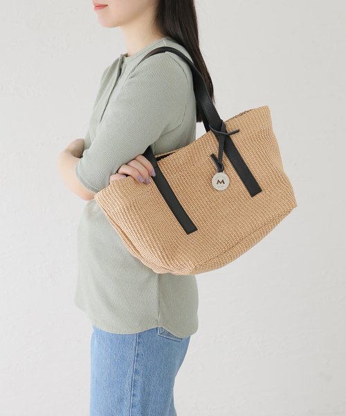 marco masi(マルコマージ)の「MARCO MASI/マルコマージ WIDE NATURAL TOTE(トートバッグ・レディース・ベージュ・FREE)」の11枚目の写真