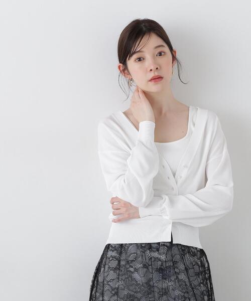 PROPORTION BODY DRESSING(プロポーションボディドレッシング)の「ベーシックカーディガンⅡ / 1215174500(カーディガン/ボレロ・レディース・グレー/ブルー/ブラック/ホワイト・FREE)」の2枚目の写真