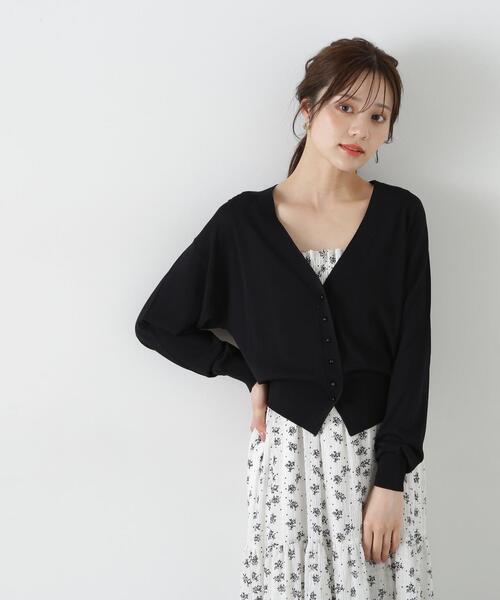 PROPORTION BODY DRESSING(プロポーションボディドレッシング)の「ベーシックカーディガンⅡ / 1215174500(カーディガン/ボレロ・レディース・グレー/ブルー/ブラック/ホワイト・FREE)」の3枚目の写真