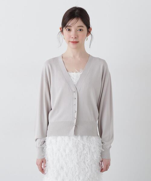 PROPORTION BODY DRESSING(プロポーションボディドレッシング)の「ベーシックカーディガンⅡ / 1215174500(カーディガン/ボレロ・レディース・グレー/ブルー/ブラック/ホワイト・FREE)」の13枚目の写真