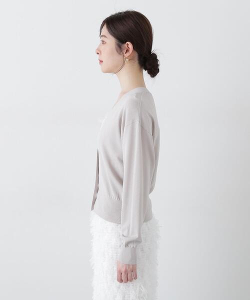 PROPORTION BODY DRESSING(プロポーションボディドレッシング)の「ベーシックカーディガンⅡ / 1215174500(カーディガン/ボレロ・レディース・グレー/ブルー/ブラック/ホワイト・FREE)」の15枚目の写真