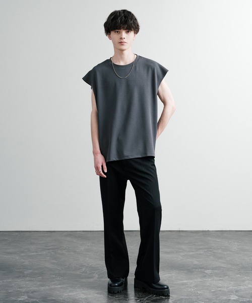 モリモト 　MARK&LONA ノースリーブシャツ ホワイト　ブラック２点 モリモト MARK&LONA ノースリーブシャツ ホワイト ブラック2点