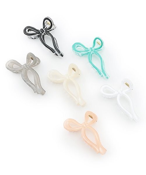 リボンクリップ ヘアクリップリボンM（ヘッドアクセサリー）｜Ribbon hakka