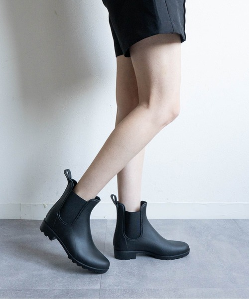 Fabby fabby(ファビィーファビィー)の「サイドゴアショートレインブーツ(レインシューズ・レディース・ブラック・LARGE/MEDIUM/SMALL)」の5枚目の写真