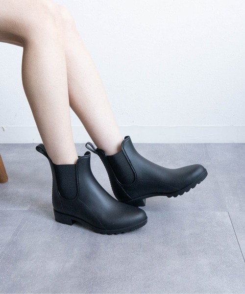 Fabby fabby(ファビィーファビィー)の「サイドゴアショートレインブーツ(レインシューズ・レディース・ブラック・LARGE/MEDIUM/SMALL)」の6枚目の写真