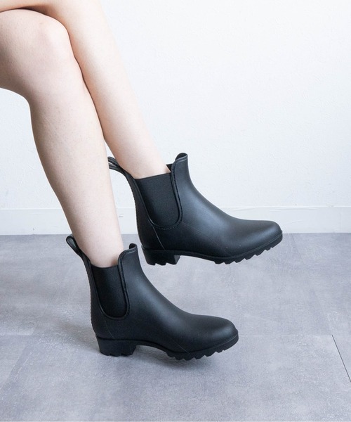 Fabby fabby(ファビィーファビィー)の「サイドゴアショートレインブーツ(レインシューズ・レディース・ブラック・LARGE/MEDIUM/SMALL)」の7枚目の写真