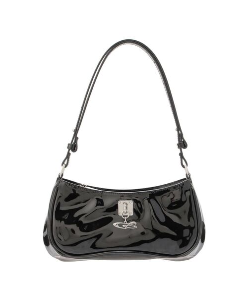 EMODA（エモダ）の「チャームエナメルショルダーバッグ（ショルダーバッグ・レディース・ブラック/ホワイト/ブルー・FREE）」の5枚目の写真